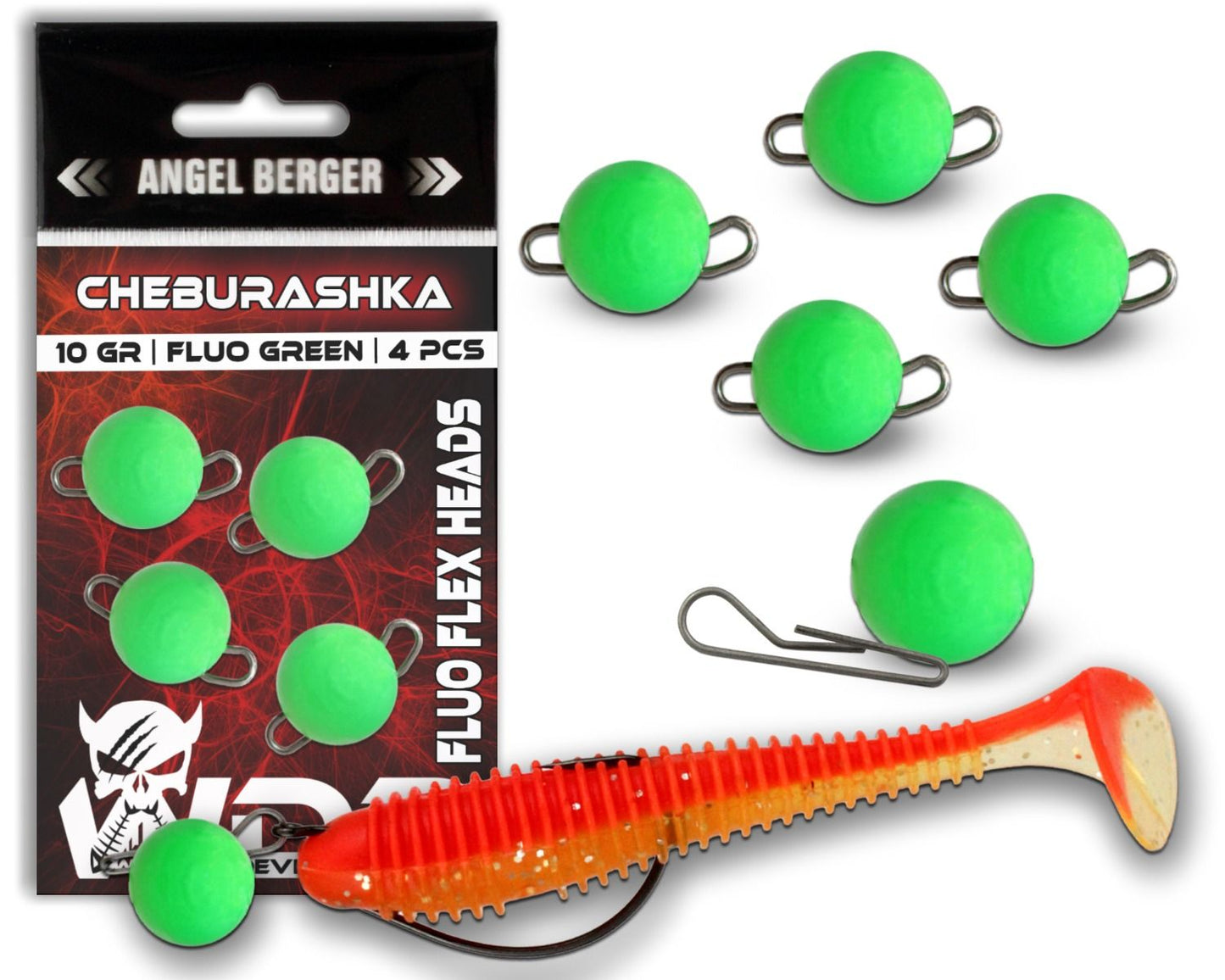 Wild Devil Baits Cheburashka Fluo Green Flex