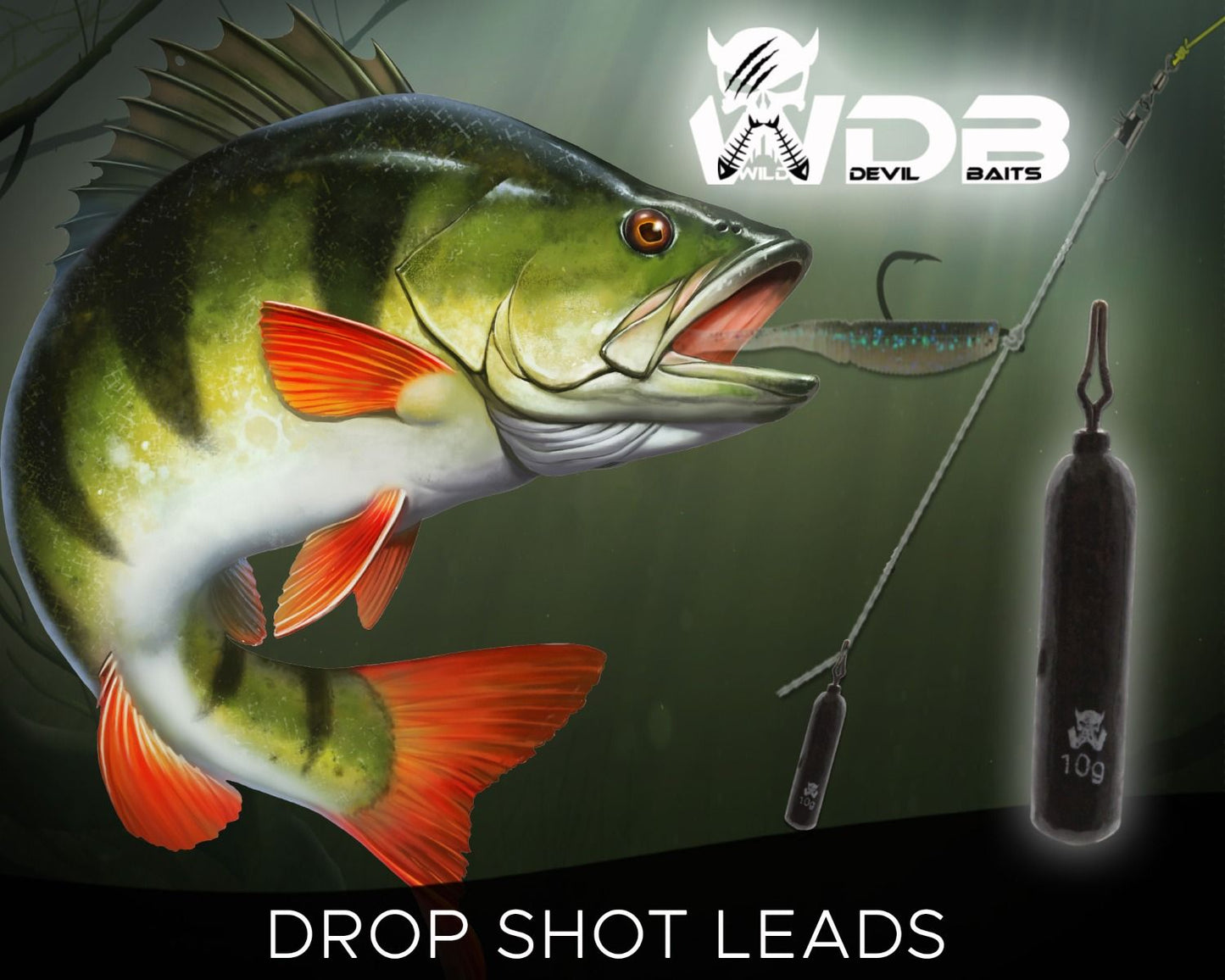 Wild Devil Baits Drop Shot Blei Stabblei