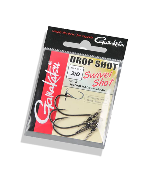 Gamakatsu Swivel Shot Hooks Black