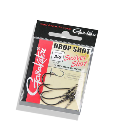 Gamakatsu Swivel Shot Hooks Black