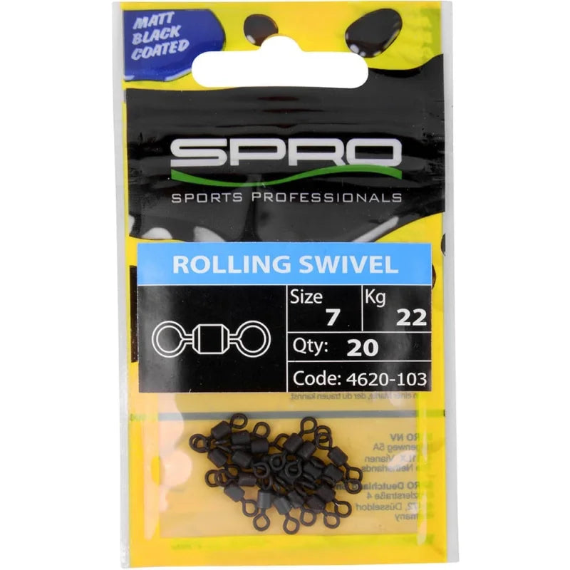 Spro Tönnchen Matte Black Rolling Swivel