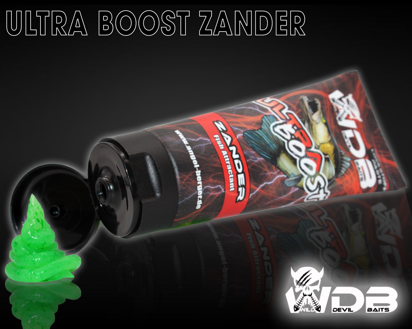 Ultra Boost Zander Raubfischpaste Wild Devil Baits 75 ml