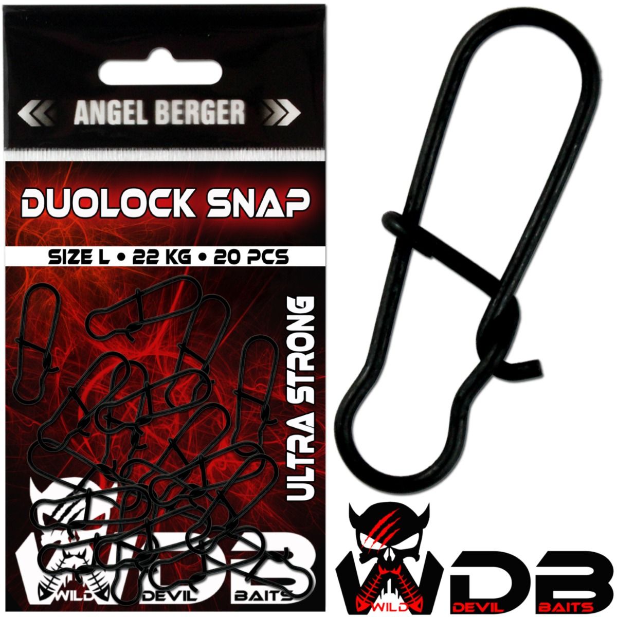 Wild Devil Baits Duolock Snaps Einhänger