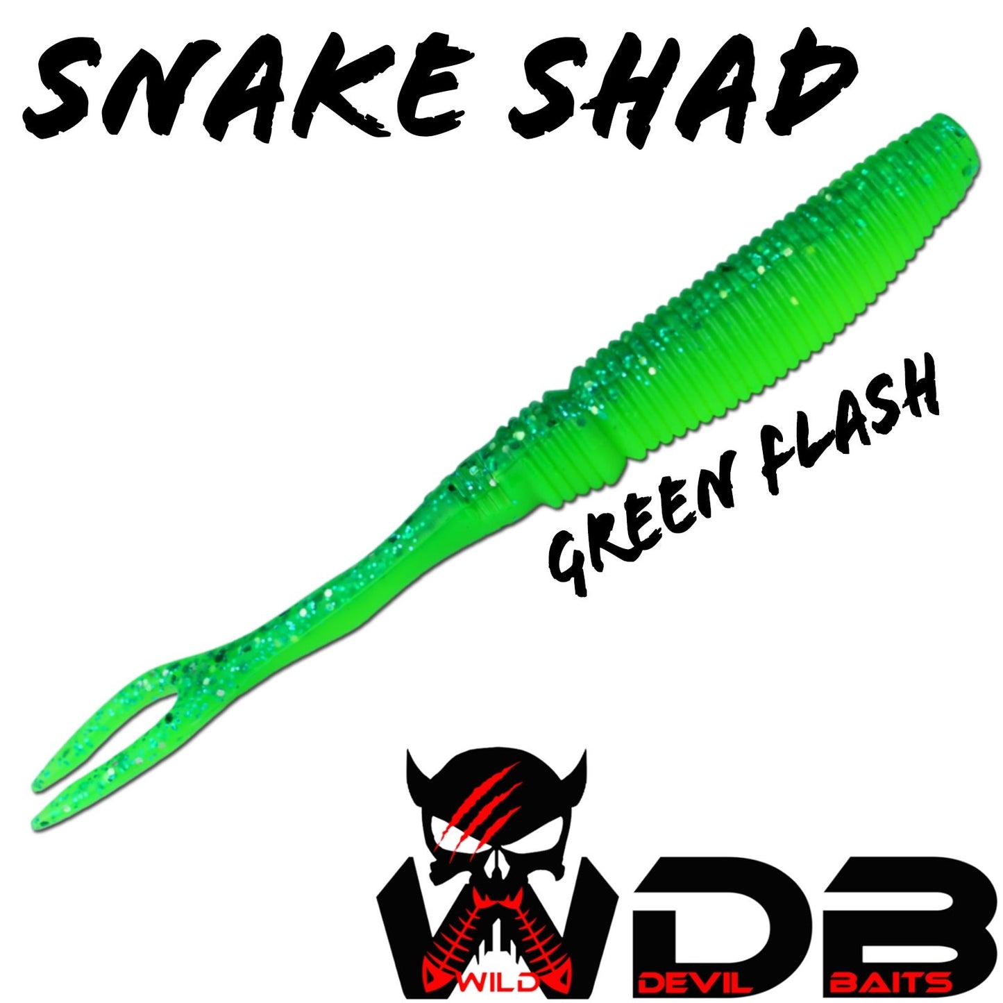 Wild Devil Baits Snake Shad V Tail 7 cm