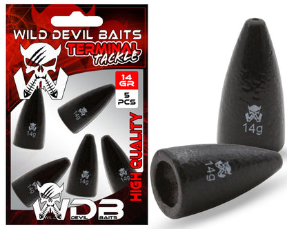 Wild Devil Baits Texas Blei Bullet Weights Texas Carolina Rig