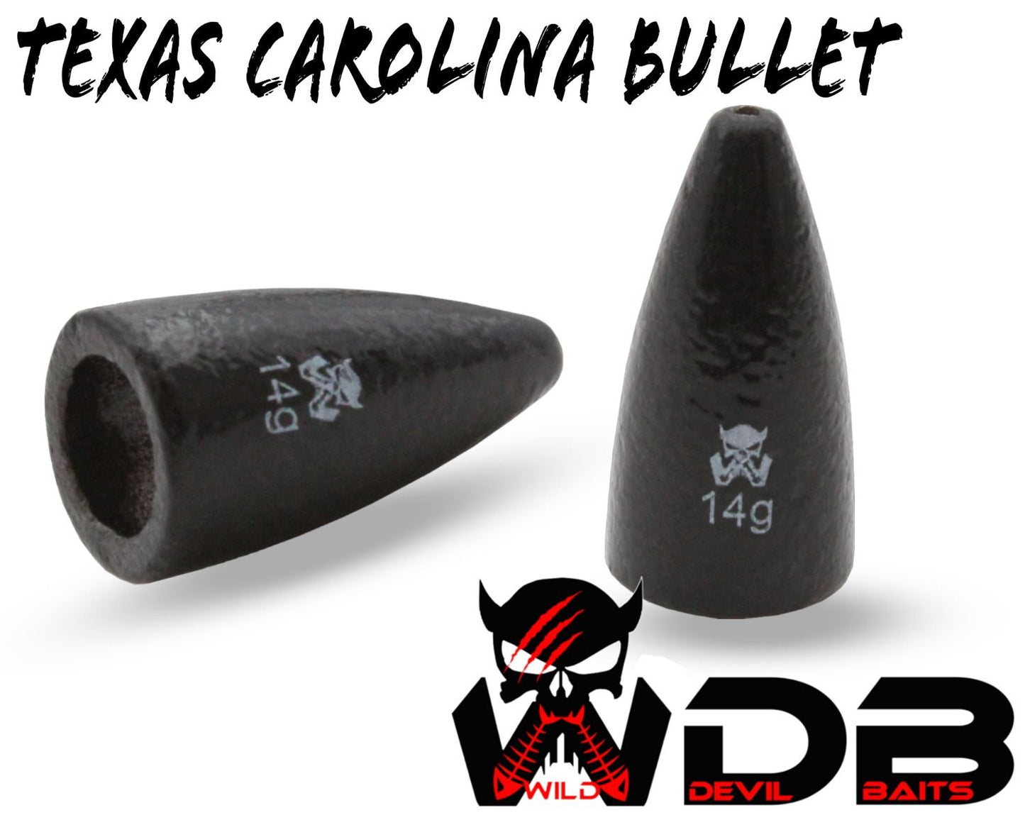 Wild Devil Baits Texas Blei Bullet Weights Texas Carolina Rig