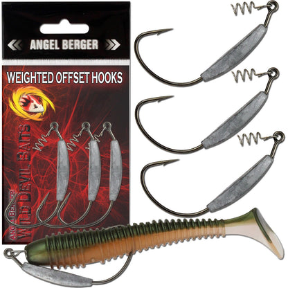 Wild Devil Baits Weighted Offset Hook