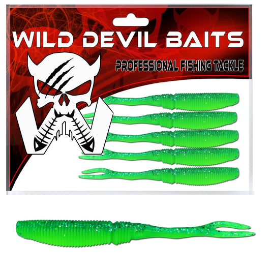 Wild Devil Baits Snake Shad V Tail 7 cm
